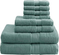 Madison Park 800GSM Bathroom Towel Set of 8 100% Cotton Bath Towel Set by MADISONPARK