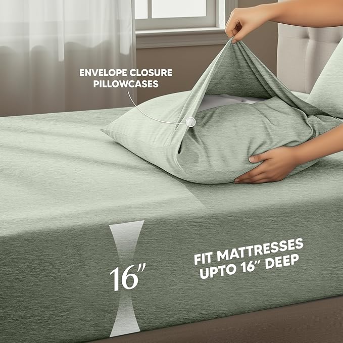 Utopia Bedding Queen Size Sheet Set – 4 Piece Bed Sheets, Soft and Breathable - Image 4