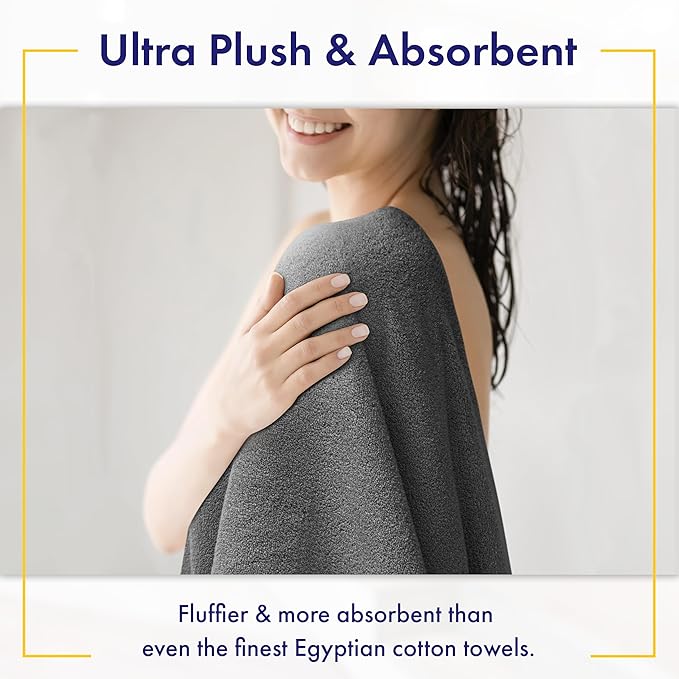 Alusa Home Ultra Soft & Plush Viscose from Bamboo Bath Towels - Image 3