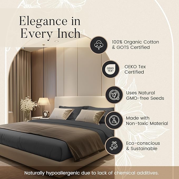 100% Cotton Sheets King Size Sheets Set - Image 7