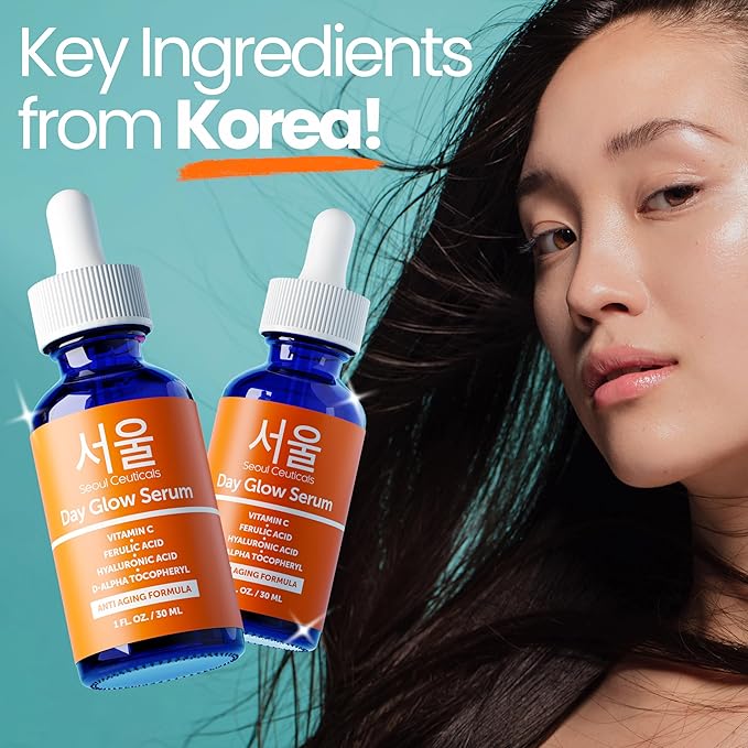 SeoulCeuticals Korean Skin Care 20% Vitamin C Hyaluronic Acid Serum + CE - Image 7