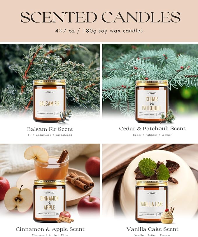 AOOVOO Christmas Candle Set - Image 5