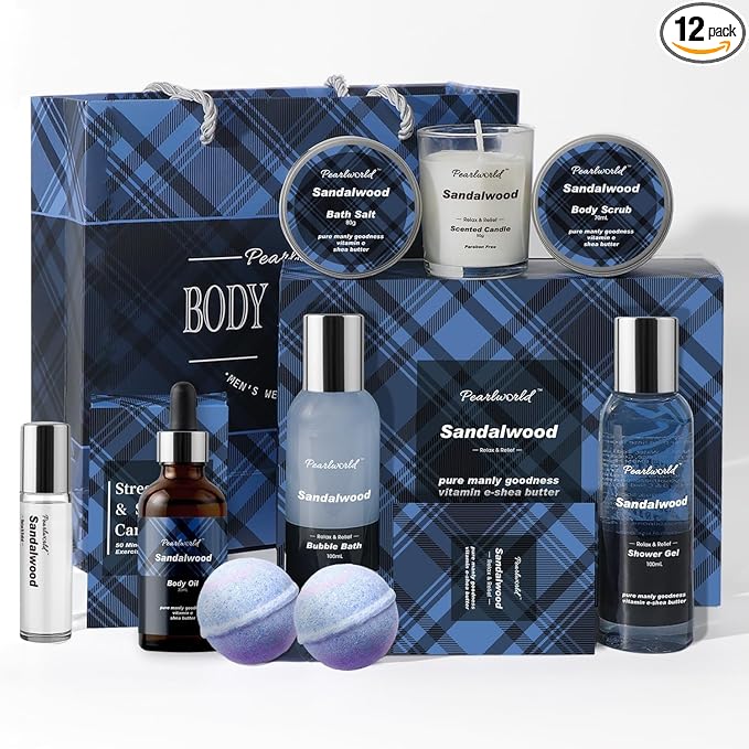 PEARLWORLD Bath Set with Ocean Scented Spa Gifts by PEARLWORLD