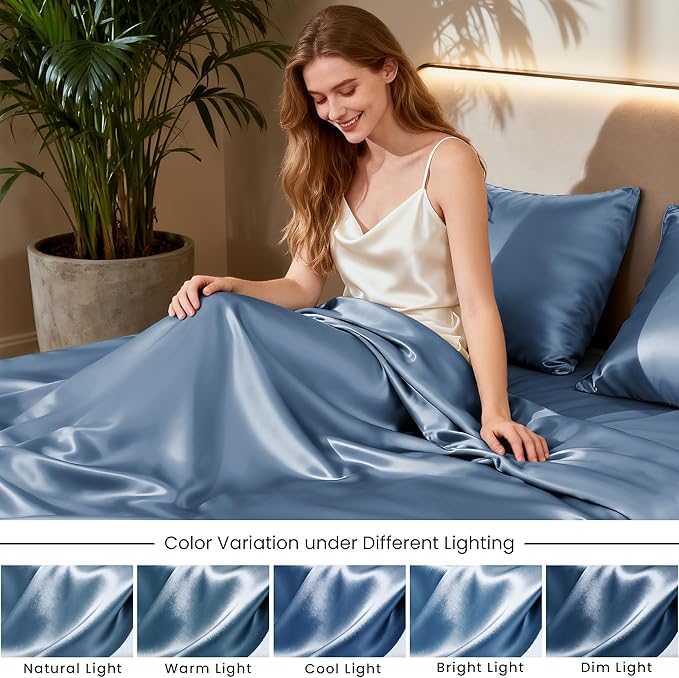 Love's cabin Satin Queen Sheets Set - Image 7