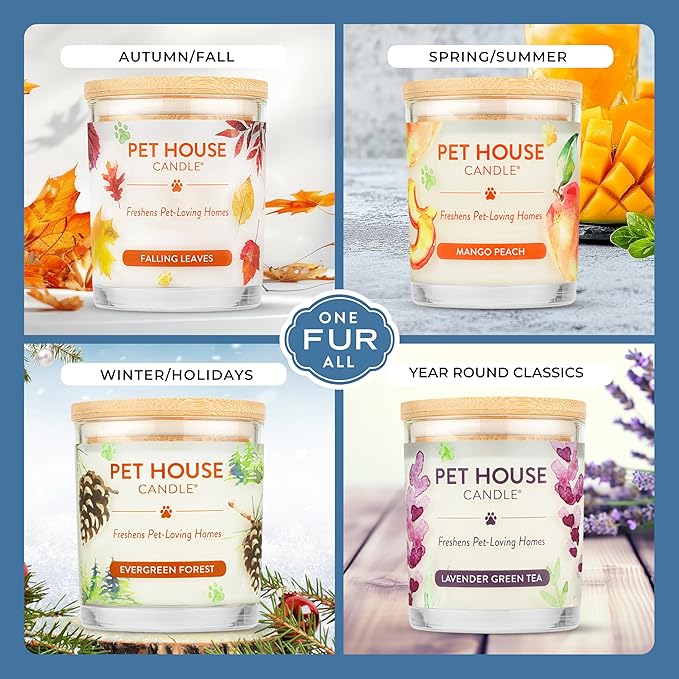 Pet House Candles, Plant-Based Long Lasting, Clean Burning Scented Pet Odor - Image 4
