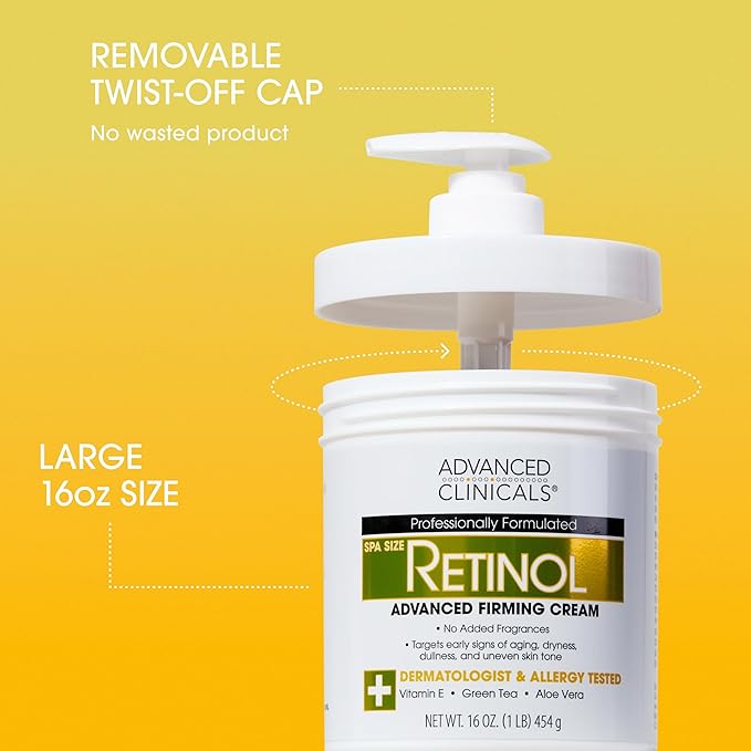 Advanced Clinicals Retinol Body Lotion + Retinol Serum 2PC Skincare Set - Image 6