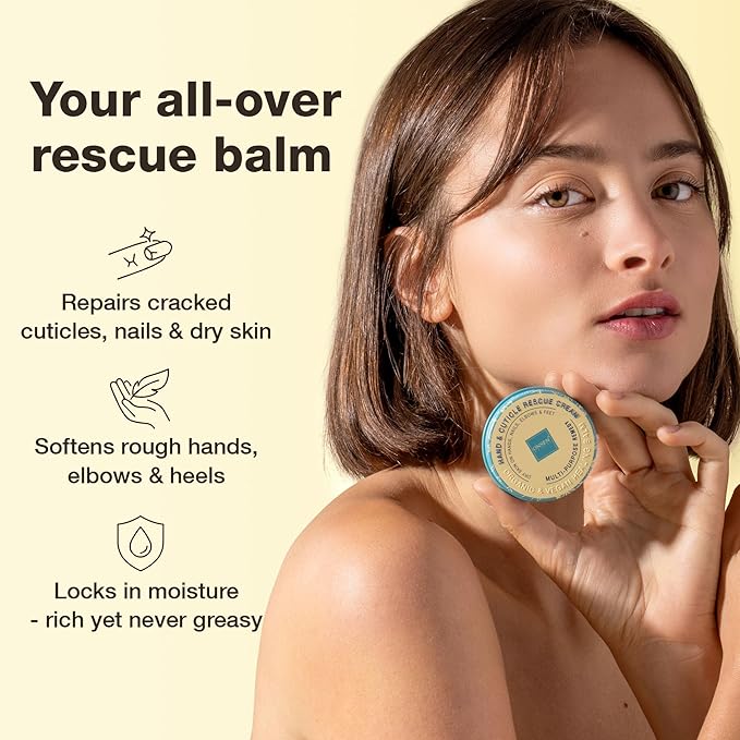 Onsen Hand & Cuticle Rescue Cream | Organic Nail Strengthener & Balm | Dry - Image 2