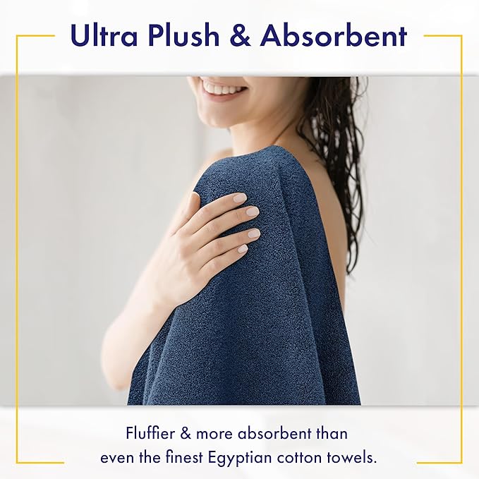 Alusa Home Ultra Soft & Plush Viscose from Bamboo Bath Towels - Image 3