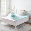 Linenspa 3 Inch Swirl Gel Memory Foam Mattress Topper, Full Size – Cooling Gel by Linenspa