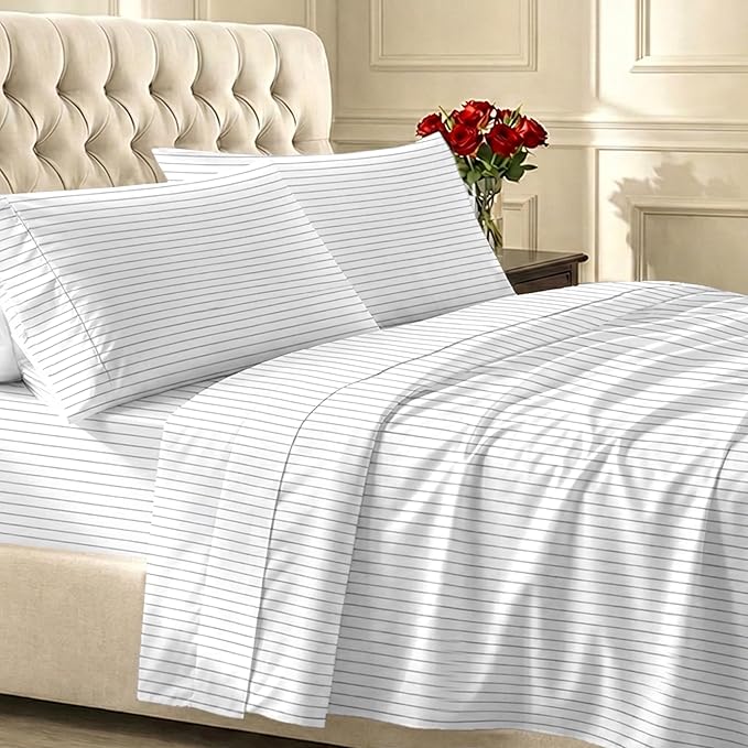 California Design Den Soft 100% Cotton Twin Size Bed Sheets Set, 400 Thread by CaliforniaDesignDen