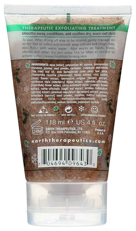 Earth Therapeutics Exfoliator Refreshing Foot Scrub, 4 Oz - Image 2