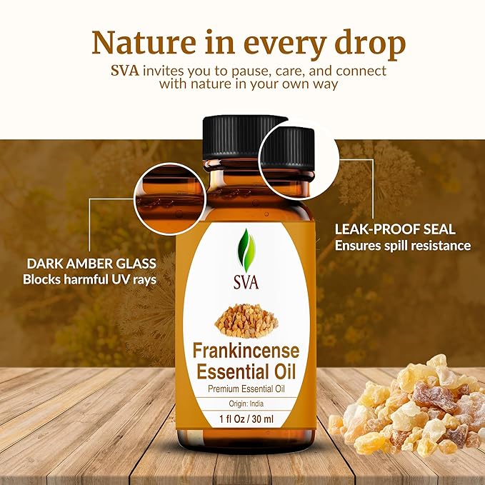 SVA Frankincense Essential Oil – 1 Fl Oz – 100% Natural Boswellia Serrata Oil - Image 7