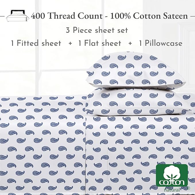 California Design Den Printed Twin XL Sheet Sets - Image 4