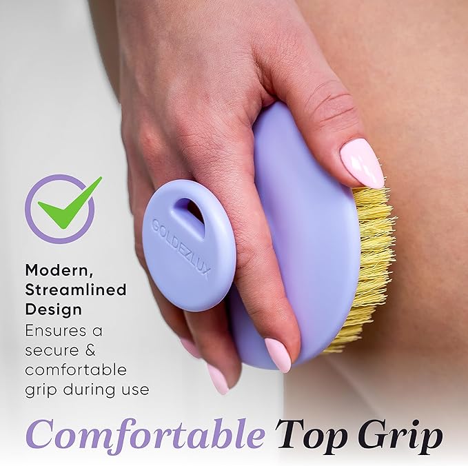 GOLDEZLUX® Dry Body Brush Cruelty-Free Firm Bristles Exfoliate Promote Smooth - Image 2
