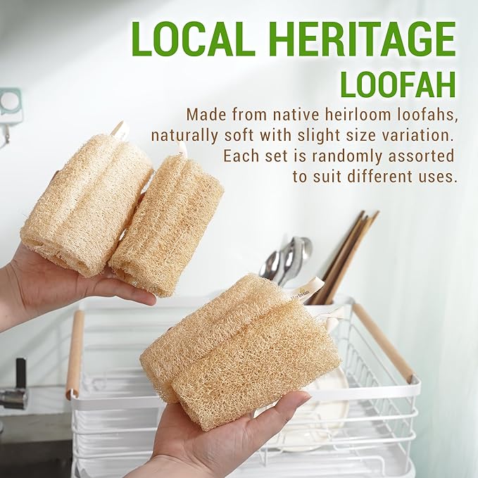 Natural Vietnamese Loofah Sponge, 100% Plant-Based Luffa Exfoliating Body - Image 8