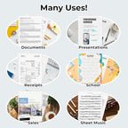 Dunwell Clear Folders for Documents, Plastic 8.5x11 File Sleeves for Document Protection, Filing, Storage, Organization (12 Pack) Transparent Folders with Pockets, Durable Letter Size Document Holder