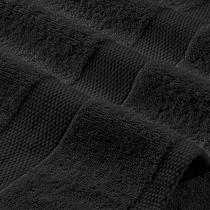 White Classic Black Washcloths Set - Image 8