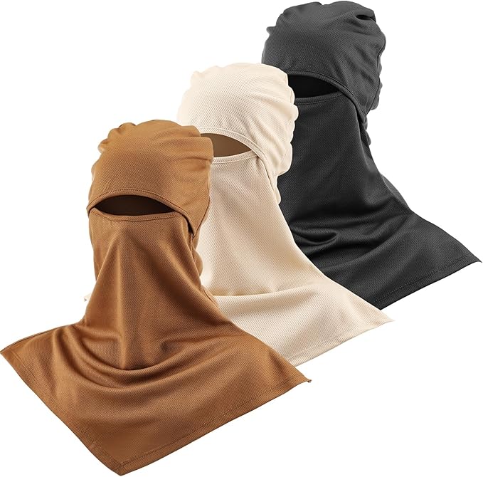 SATINIOR 3 Piece Balaclava Face Cover Sun Protection Neck Cover Summer by SATINIOR
