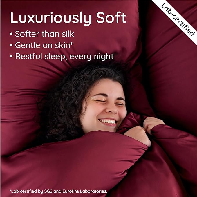 Bambaw 100% Viscose Derived from Bamboo Pillow Cases Queen Size Set of 2 - Image 4