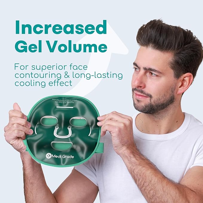 Medi Grade Cooling Ice Face Mask and Cooling Eye Mask - Image 7