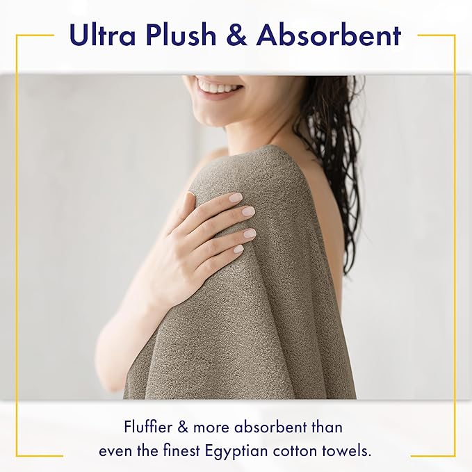 Alusa Home Ultra Soft & Plush Viscose from Bamboo Bath Towels - Image 3