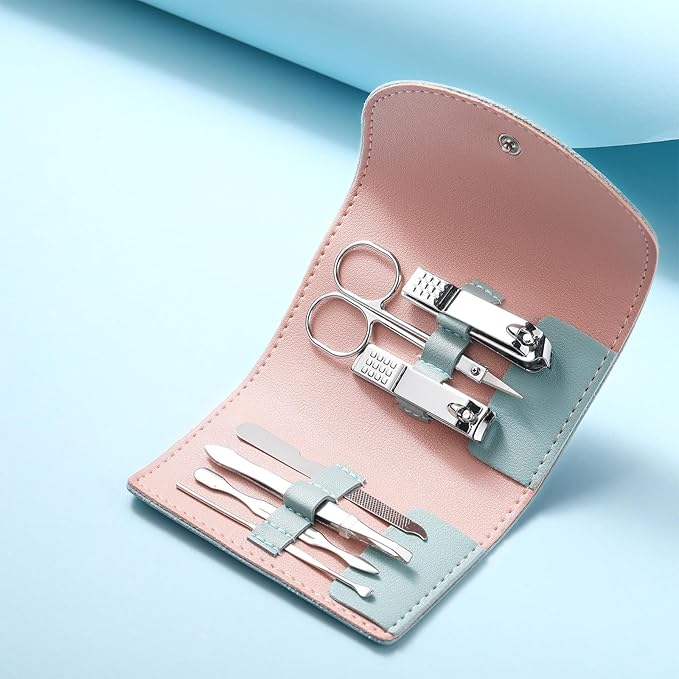 12 Set Manicure Set Bulk Mini Manicure Nail Clipper Kit 7 in 1 Stainless Steel - Image 4