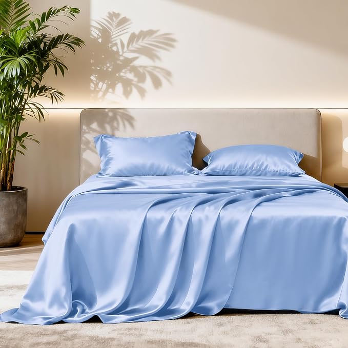 Love's cabin Twin XL Satin Sheet Sets by Lovescabin