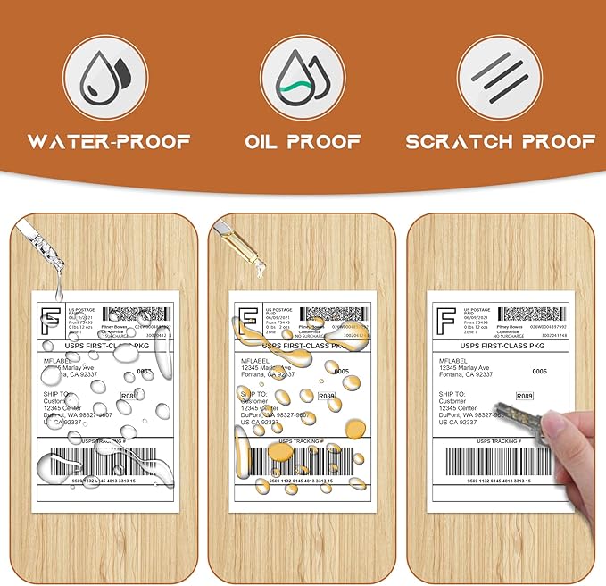 MFLABEL 4x6 Direct Thermal Shipping Labels - 2 Rolls, 220 Labels/Roll, Perforated Postage Paper with Alignment Hole, Compatible with 4XL LabelWriter 1744907 & 1755120, Rollo for USPS, UPS