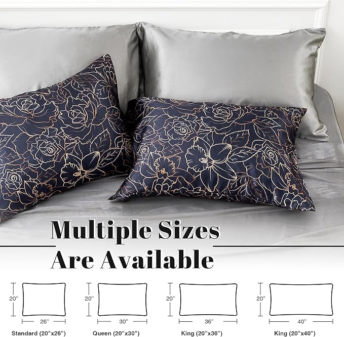 EXQ Home Satin Pillowcase for Hair and Skin Queen - Image 2