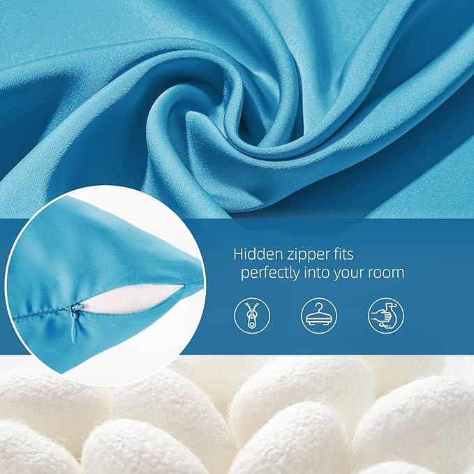 Silk Pillowcase for Hair and Skin Mulberry Silk Pillow Cases Soft Breathable - Image 6