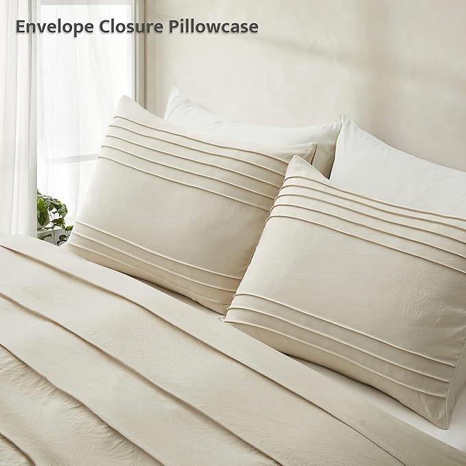Oli Anderson Beige Duvet Cover King Size - Image 6