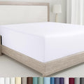 California Design Den White Fitted Sheet Full Size, 100% Cotton 400 Thread by CaliforniaDesignDen