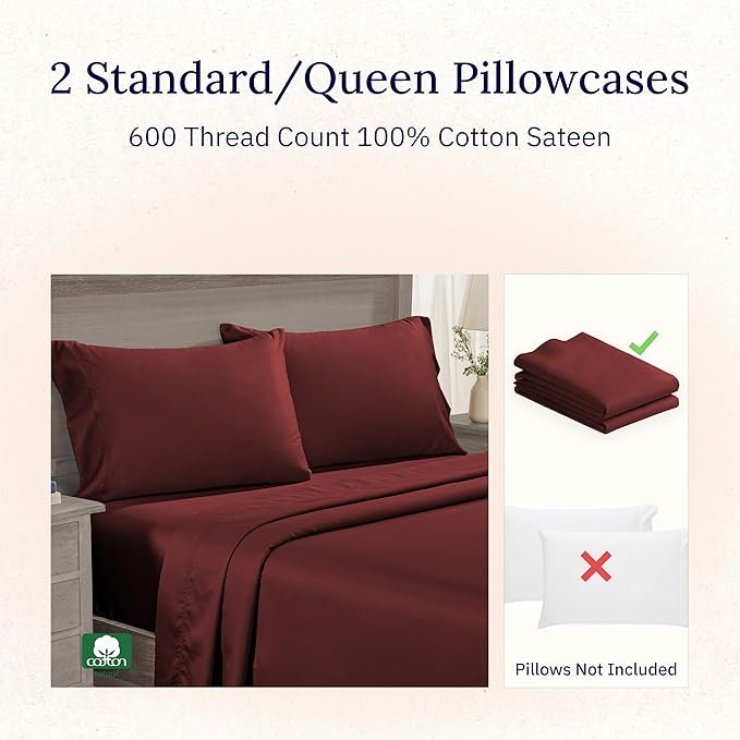 California Design Den Pillowcases Queen/Standard Set of 2 - Image 4