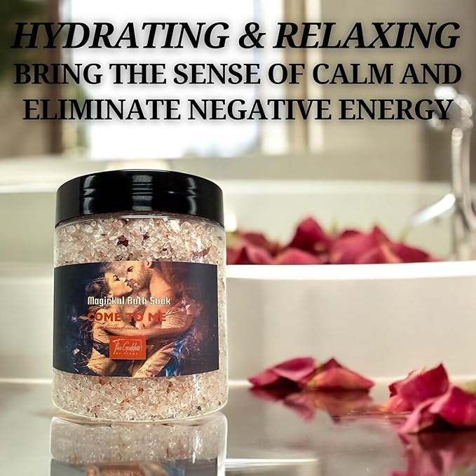 Come to Me Bath Salts 12oz – Spiritual Love Ritual Bath Soak – Manifestation & - Image 7