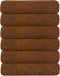 KAHAF COLLECTION 6 Pack Bath Towels Set 100% Ring Spun Cotton, Lightweight by KAHAF+COLLECTION