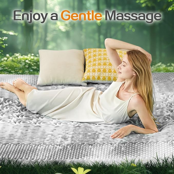 SINWEEK 2 Inch Mattress Topper 5-Zone Memory Foam Mattress Topper Pressure - Image 7