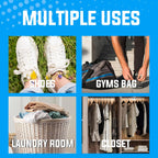 9 Pack Baking Soda Deodorizers, Fresh Scent Shoe Deodorizer Balls, Air Freshener for Home, Odor Eliminator for Closets Bathroom Pets, Up to 80 Days