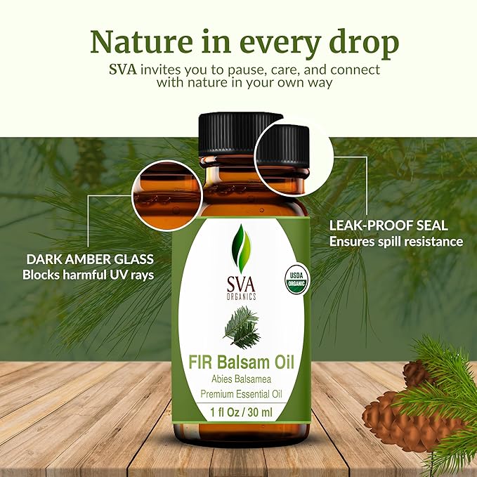 SVA Fir Balsam Essential Oil Organic – 1 Fl Oz – 100% Natural Organic Fir Oil - Image 7