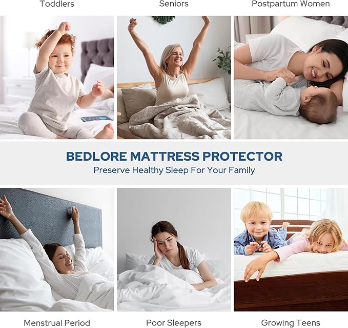 BEDLORE Waterproof Mattress Protector, King Size Mattress Pad - Image 6