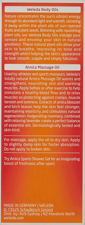 Weleda Arnica Massage Oil 3.4 Fl Oz - Image 3