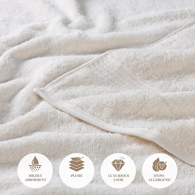 Superior Egyptian Cotton 3-Piece Towel Set, Basic Towels - Image 8