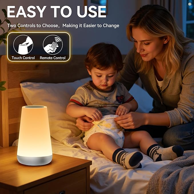 Auxmir Night Light for Kids Baby, 2500mAh13 RGB Colors & 5 Brightness, Portable - Image 4