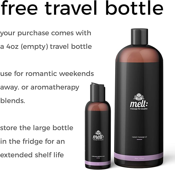 Melt Sensual Massage Oil | Relaxing, Therapeutic Sweet Almond Oil | Soft - Image 2