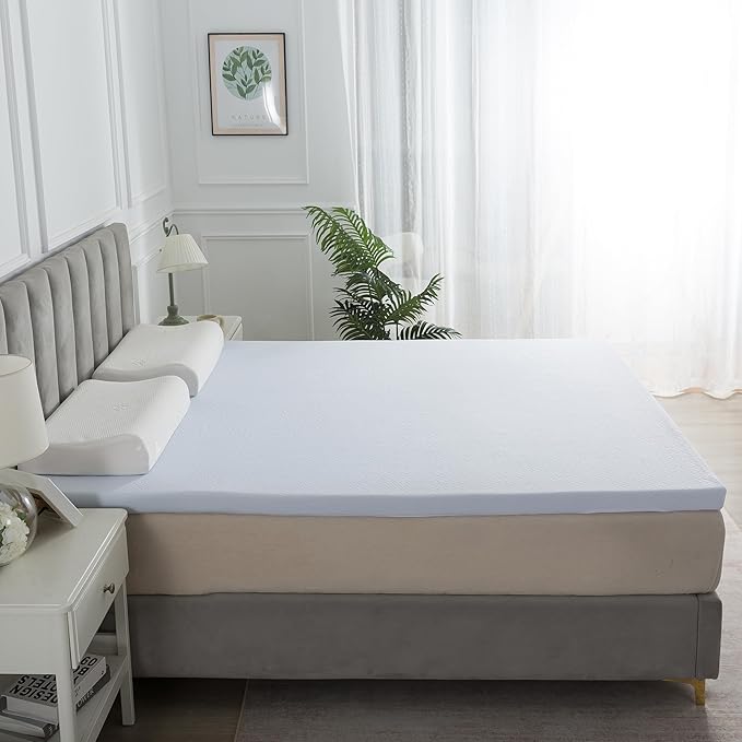 SHOUREN Mattress Topper Cover Only Full, 2-3 Inch Zippered Mattress Topper - Image 6