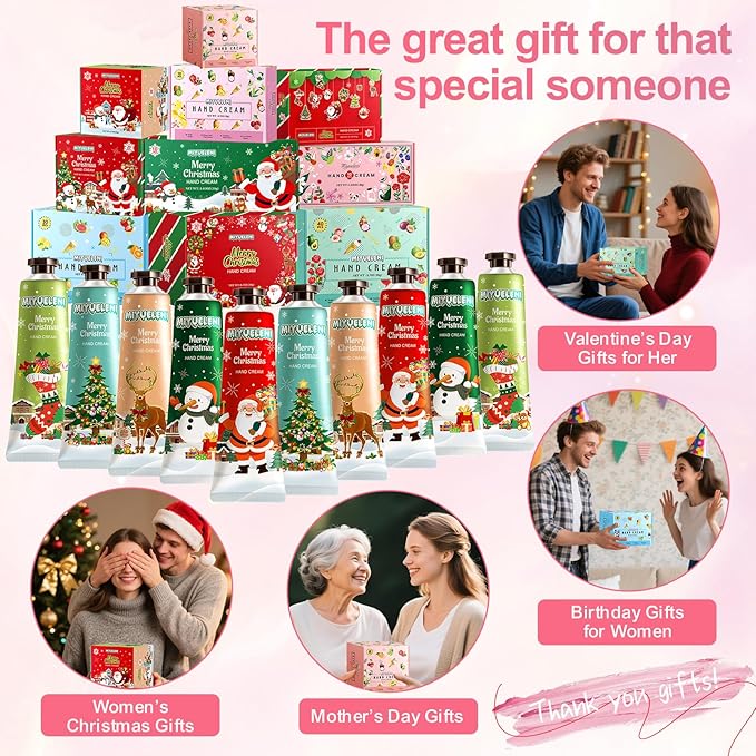 20 Pack Christmas Hand Lotion Gifts Set，Moisturizing Hand Cream - Image 4
