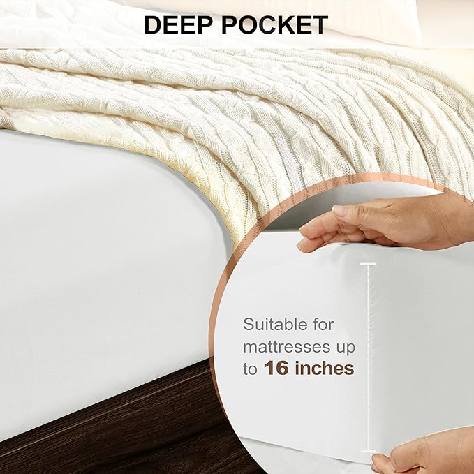 FreshCulture California King Fitted Sheet Only - Image 4