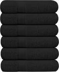 KAHAF COLLECTION 6 Pack Bath Towels Set 100% Ring Spun Cotton, Lightweight by KAHAF+COLLECTION