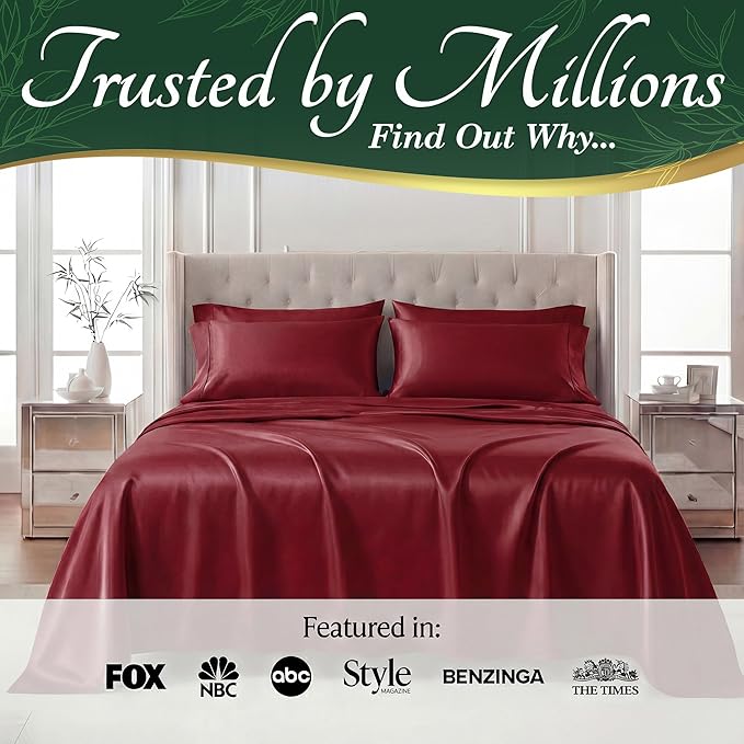 DECOLURE 100% Viscose Derived from Bamboo Sheets Twin Size - Image 5