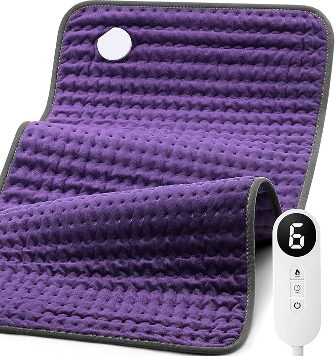Heating Pad for Back/Neck/Shoulder Pain Relief, Moist & Dry Heat Warm Pad by Blue+Elf