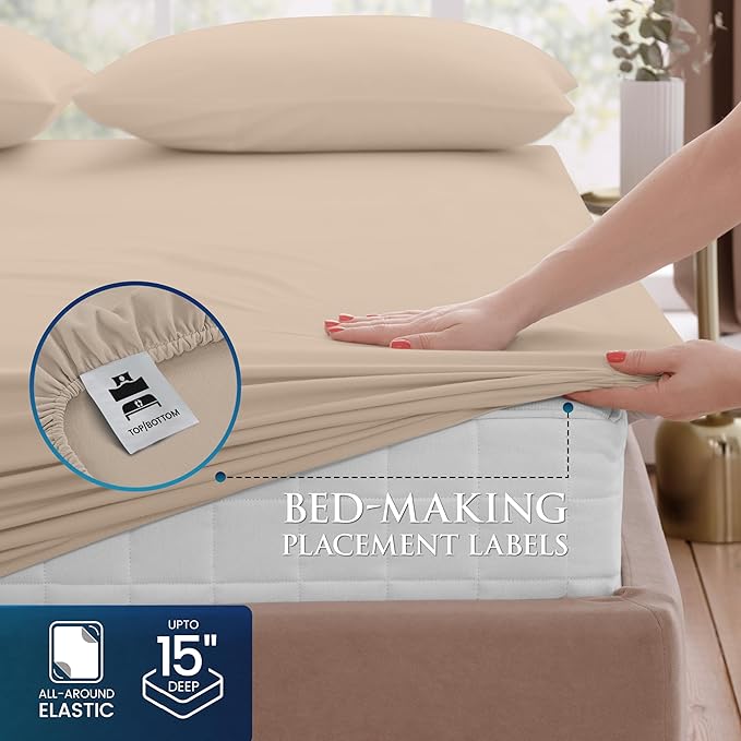 Utopia Bedding King Size 4 Piece Sheet Set - Image 3
